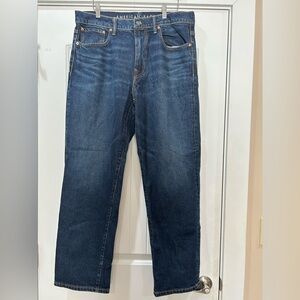 American Eagle Outfitters Dark Blue Straight Jeans